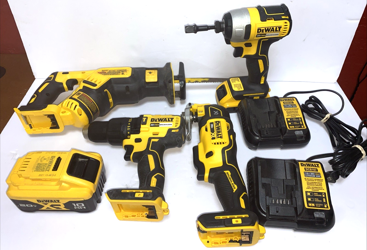 Dewalt 20v Multi-tool Brushless 8PCS Kit Used #188224-1 *LOCAL