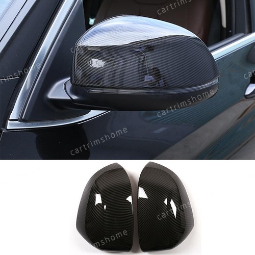 2*Carbon Fiber ABS Side Rearview Mirror Cap Cover For BMW X5 G05 X7 G07 2019-20 - Picture 1 of 12