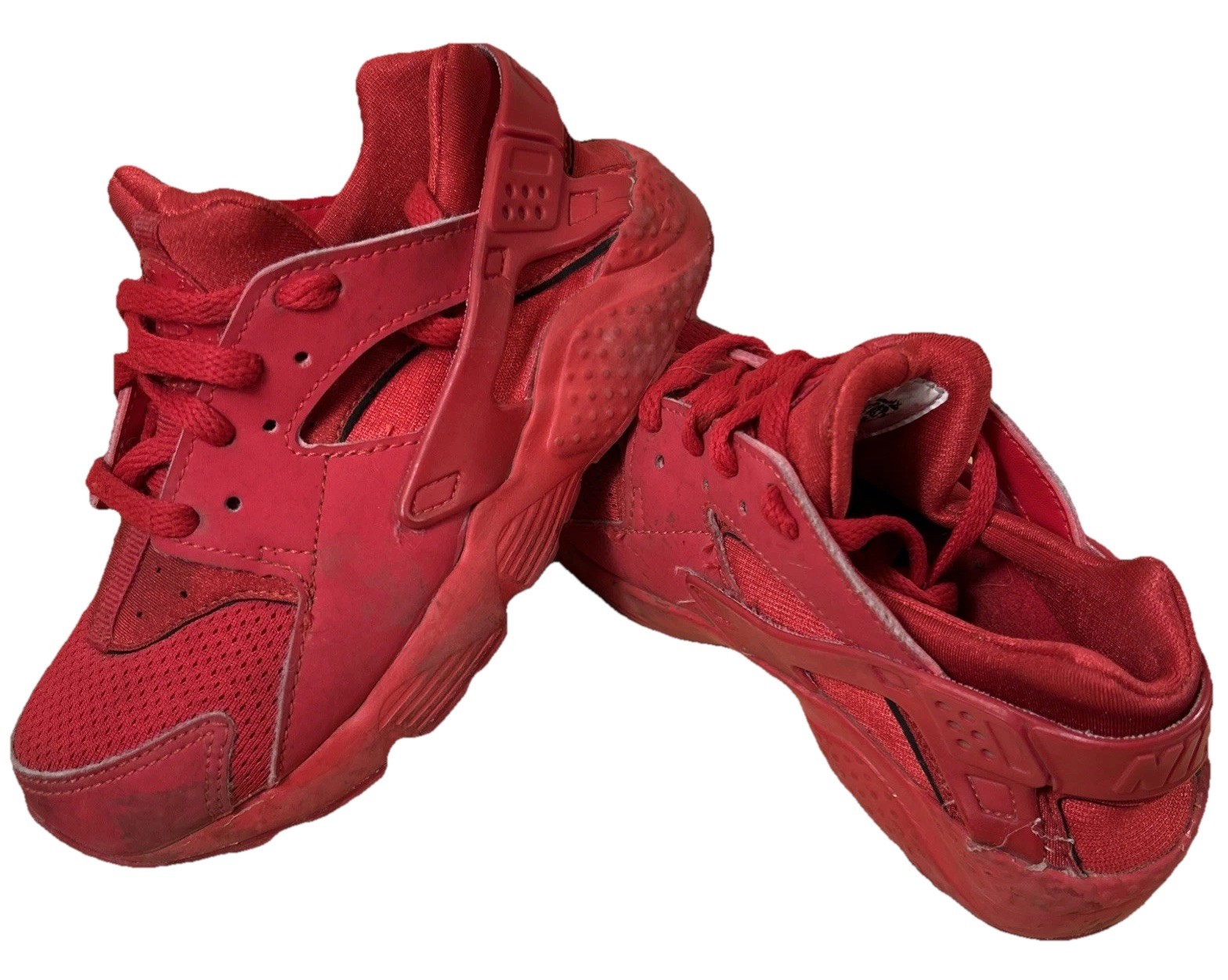 Nike Air Huarache Run Triple Red Toddler Kids Running Shoes Sz 11C University