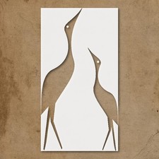 Bird Silhouette Wall Art Reusable Plastic Stencil for DIY Crafts - StencilAir