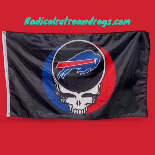 Bandiera da calcio Grateful Dead Buffalo Bills 3x5 piedi ● SPEDIZIONE GRATUITA ● - Foto 1 di 3
