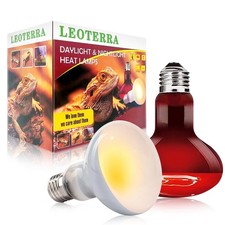 Reptile Heat Lamp 100w Day and Night Heat Lamp Combo Pack for Turtle,Bearded ...