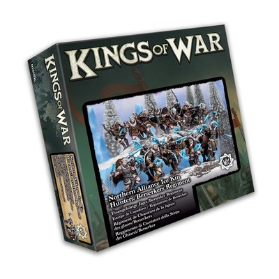 Northern Alliance Ice Kin Hunter / Half-Elf Berserkers - Kings of War Mantic YHP