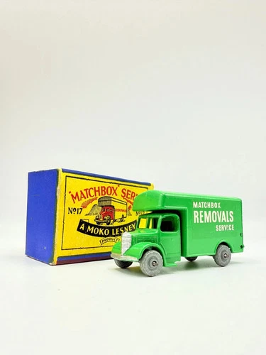 Matchbox Lesney 17a Bedford Removal Van In Green MW Matchbox Regular Wheels