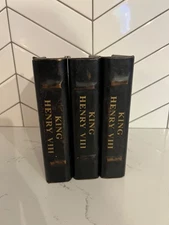 Set of 3 Secret Boxes, Faux Books, Black, King Henry, Box, Storage