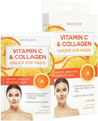 Vitamin C & Collagen under Eye Patches - Dermatologist Tested