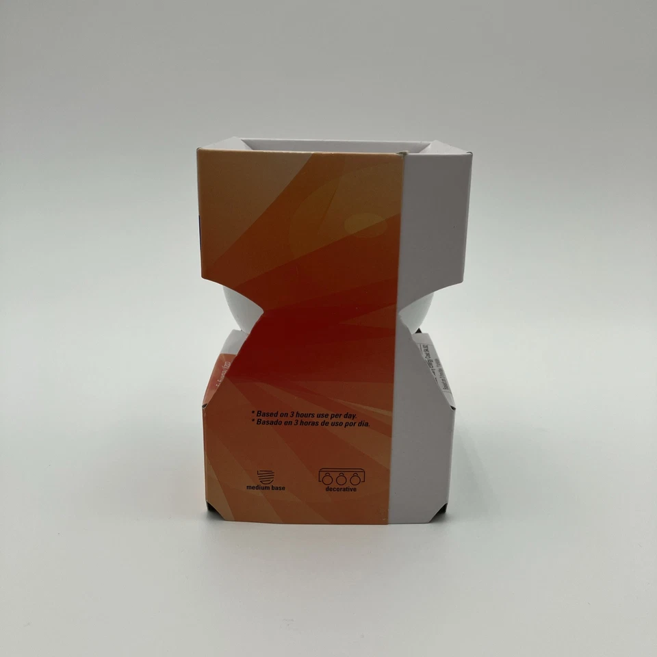 GE 40W Soft White Decorative Light Bulb G25 Medium Base 1500 Hours 1 Year Bulb - Image 2 of 3