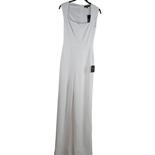 Lulu's Enticing Endeavors White Wide Leg Jumptsuit NWT - Picture 4 of 9