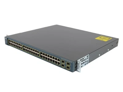 Commutateur Cisco WS-C3560G-48PS-S 48x 1Gb PoE 4x 1Gb SFP Managed Rack Ears - Photo 1/4