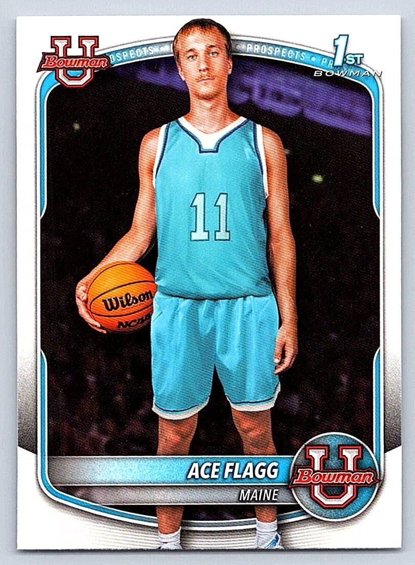 ACE FLAGG  MAINE   1st card 2025-26 BOWMAN U #BPP-91