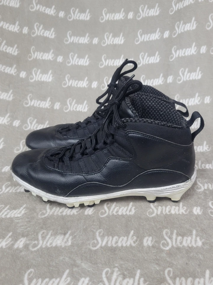 Size 11.5 - Air Jordan 10 TD Mid Black White - Image 2 of 4