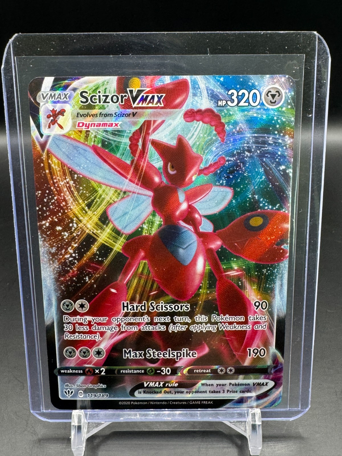 Scizor VMAX 119/189 Darkness Ablaze 2020 Pokémon TCG Near Mint