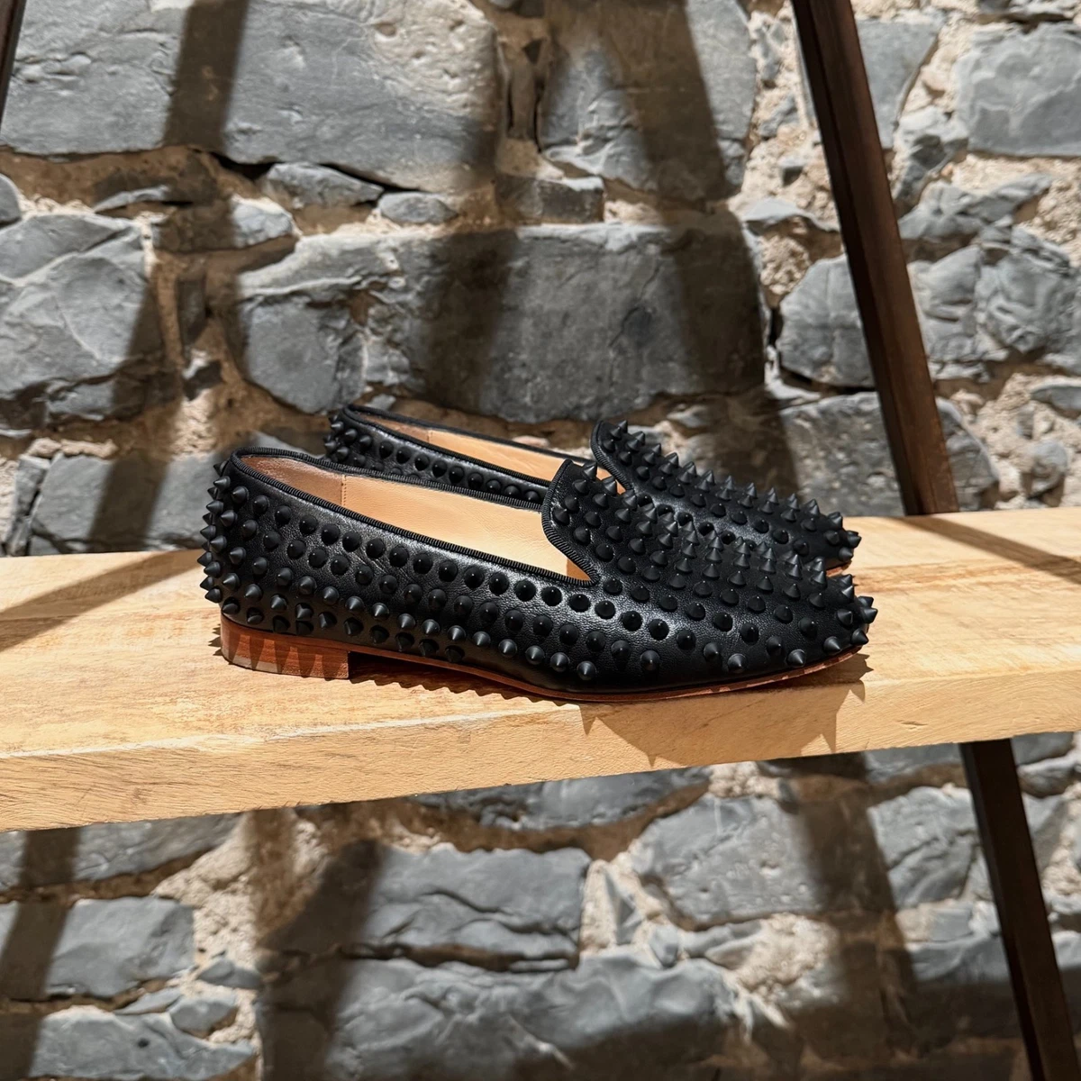 Christian Louboutin Studded Black Flats for Women for sale | eBay