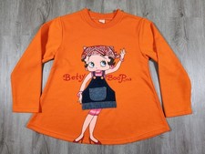 Vintage Betty Boop Sweatshirt Womens Size Small VTG Y2K Embroidered Denim