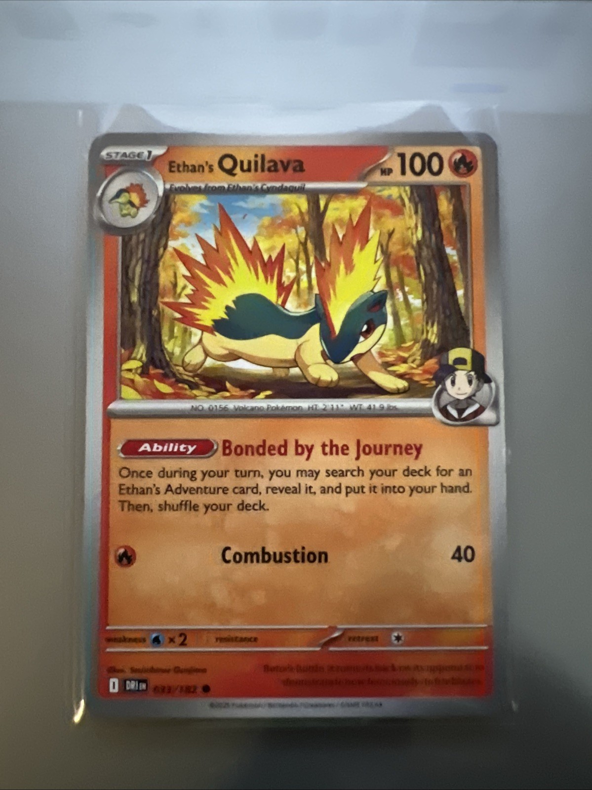 Ethan's Quilava 033/182 Sv10: Destined Rivals Regular Playset X4