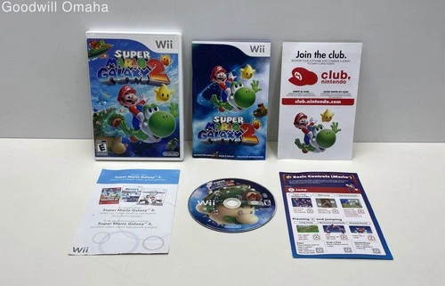 Nintendo Wii - Super Mario Galaxy 2 + Case , Manual & Inserts - Boot Tested