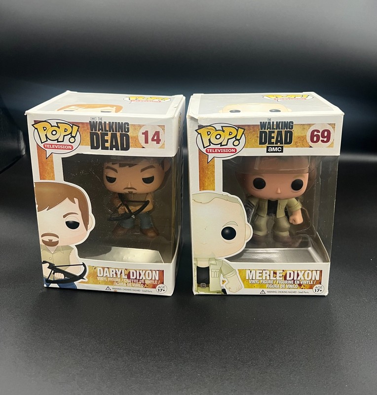 Funko Pop! Television Walking Dead amc - Daryl Dixon & Merle Dixon Set - Vinyl F