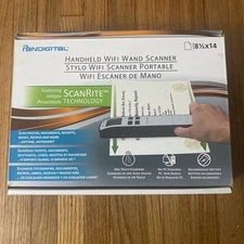 Pandigital PANSCN08RD Portable Handheld Wand Scanner 8.5" x 14" Sealed
