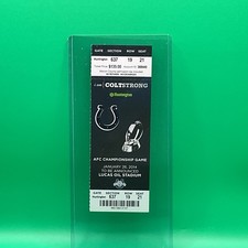 2013 INDIANAPOLIS COLTS AFC CHAMPIONSHIP TICKET STUB PHANTOM GAME