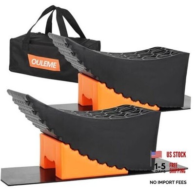 6'' Lift RV Leveling Blocks, Heavy Duty Curved Camper XL(17*6.8*6.8 inches)