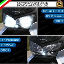KIT A LED HONDA VARADERO 1000 ANABBAGLIANTE ABBAGLIANTE H4 LUCE DI POSIZIONE T10