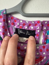 Vintage Diane Freis Floral Dress UK 16 | 1980s Boho Midi Festival Retro