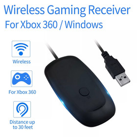 For xbox 360 receiver USB Black PC Wireless Controller Gaming Receiver Adapter