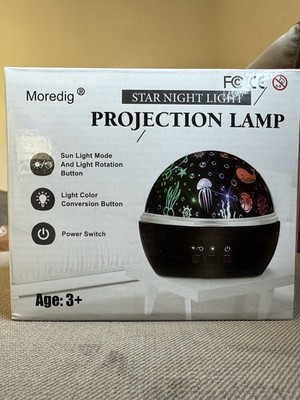 Moredig Star Night Light Projection Lamp for Kids   Ocean & Star Themes