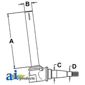 Spindle AR58607 fits John Deere 1850 1850N 1950 1950N 2020 2120 2155 2355N 940