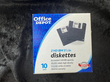 2HD IBM 3.5 in Computer Diskettes Formatted 1.44 MB Sealed in the Box