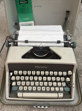 Vintage Okympia SM 7 Germany Typewriter W/ Case Good Working Condition thumbnail