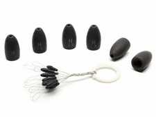 Harmony Fishing Tungsten Flipping Weights Chip-Proof, Includes Weight Pegs 