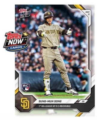 2026 Topps Now MLB #166 Sung-Mun Song RC San Diego Padres - IN HAND