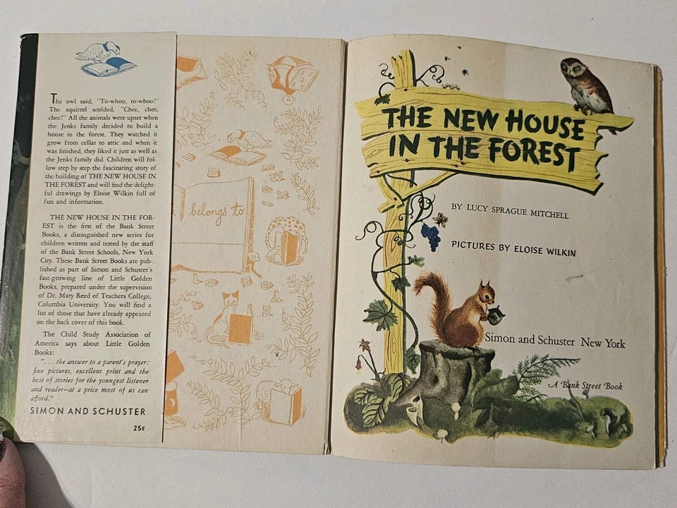Vintage 1946 Little Golden Book The New House in the Forest w/ Dust Jacket - Image 2 of 4