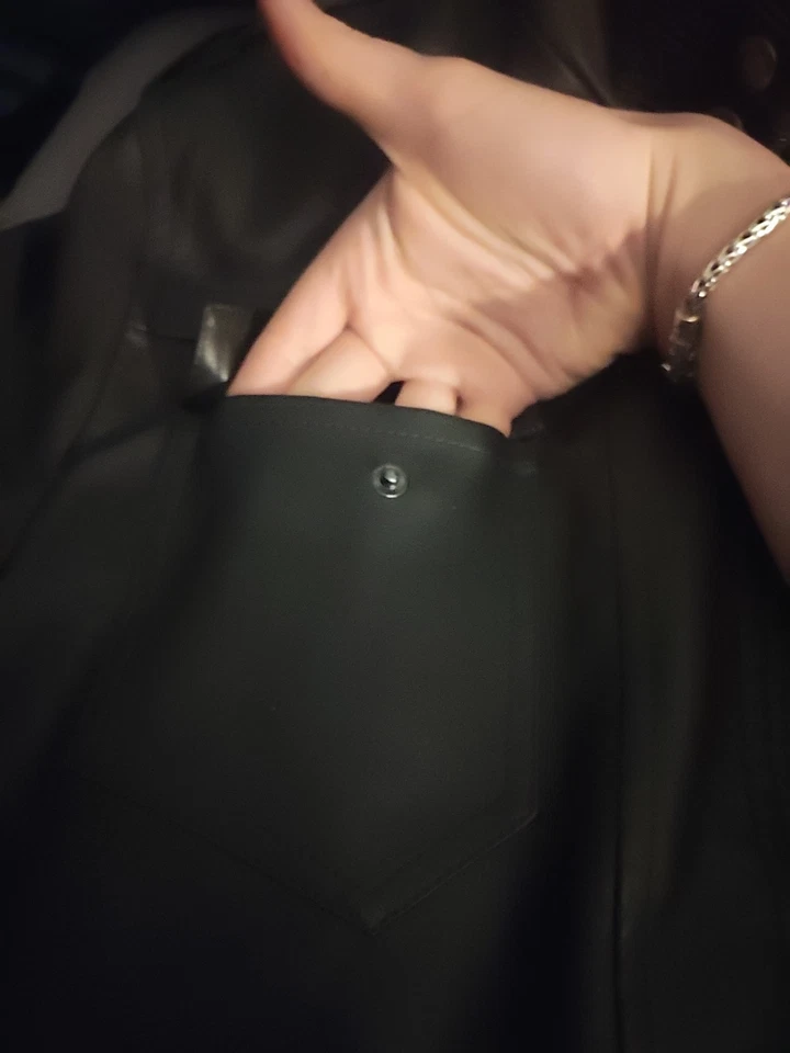 HOOD CREW Imitación Cuero Desmontable Capucha Motocicleta Bombardero Chaqueta Hombre’s Talla Grande Foto 3 de 4