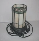 Vtg Hampton Bay Sonoma Stained Glass Accent Table Lamp Nightlight Bronze Tiffany