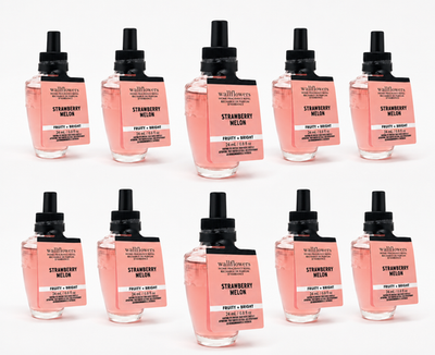 #ad Lot of 10 Bath amp; Body Works STRAWBERRY MELON Wallflower Refills Sweet Fruity NEW $47.95
