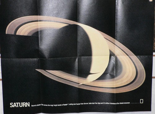 1981 National Geographic Two-Sided Poster The Solar System - Picture 3 of 3