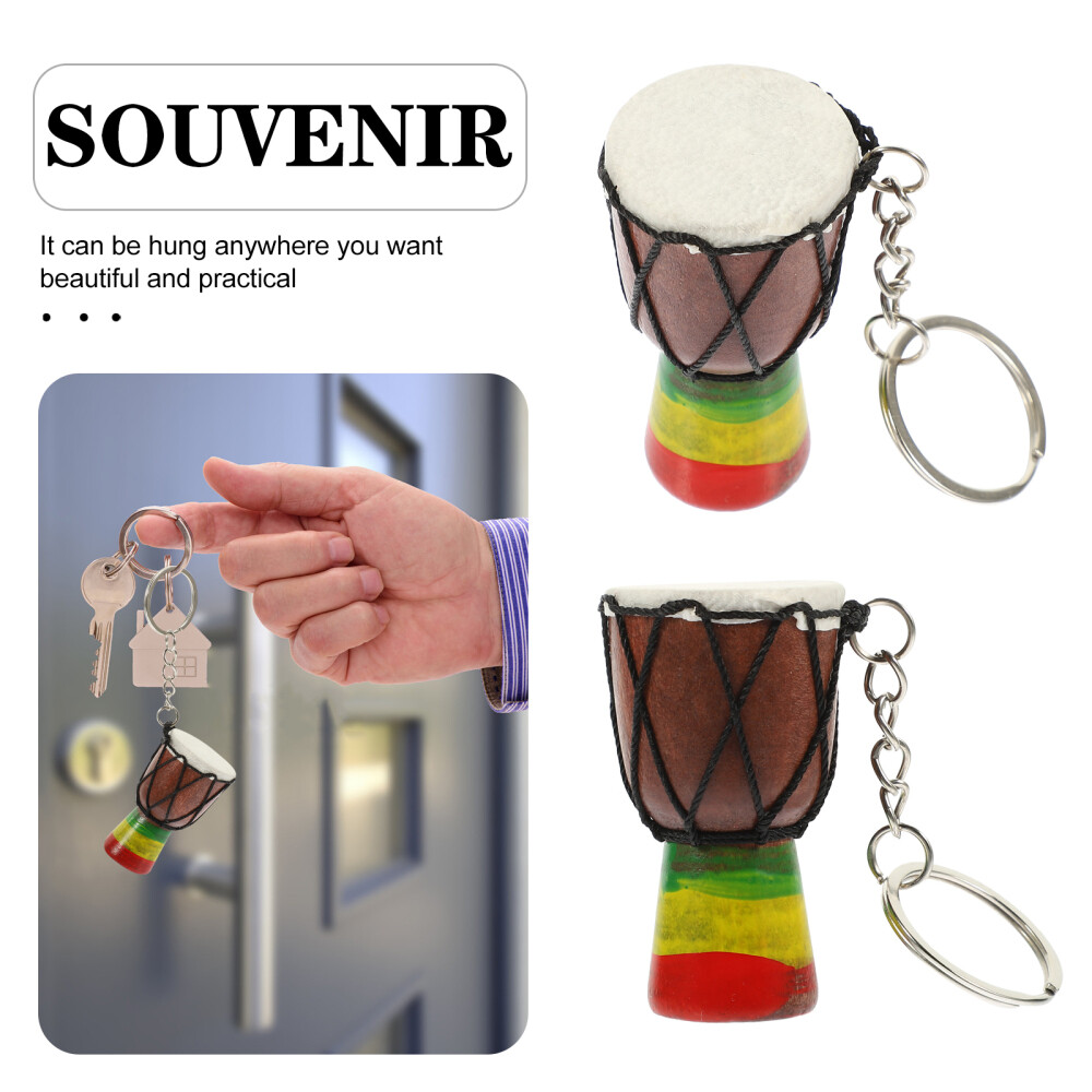 Djembe Keychain Travel African Drum Pendant Decor Music Lover Holder eBay