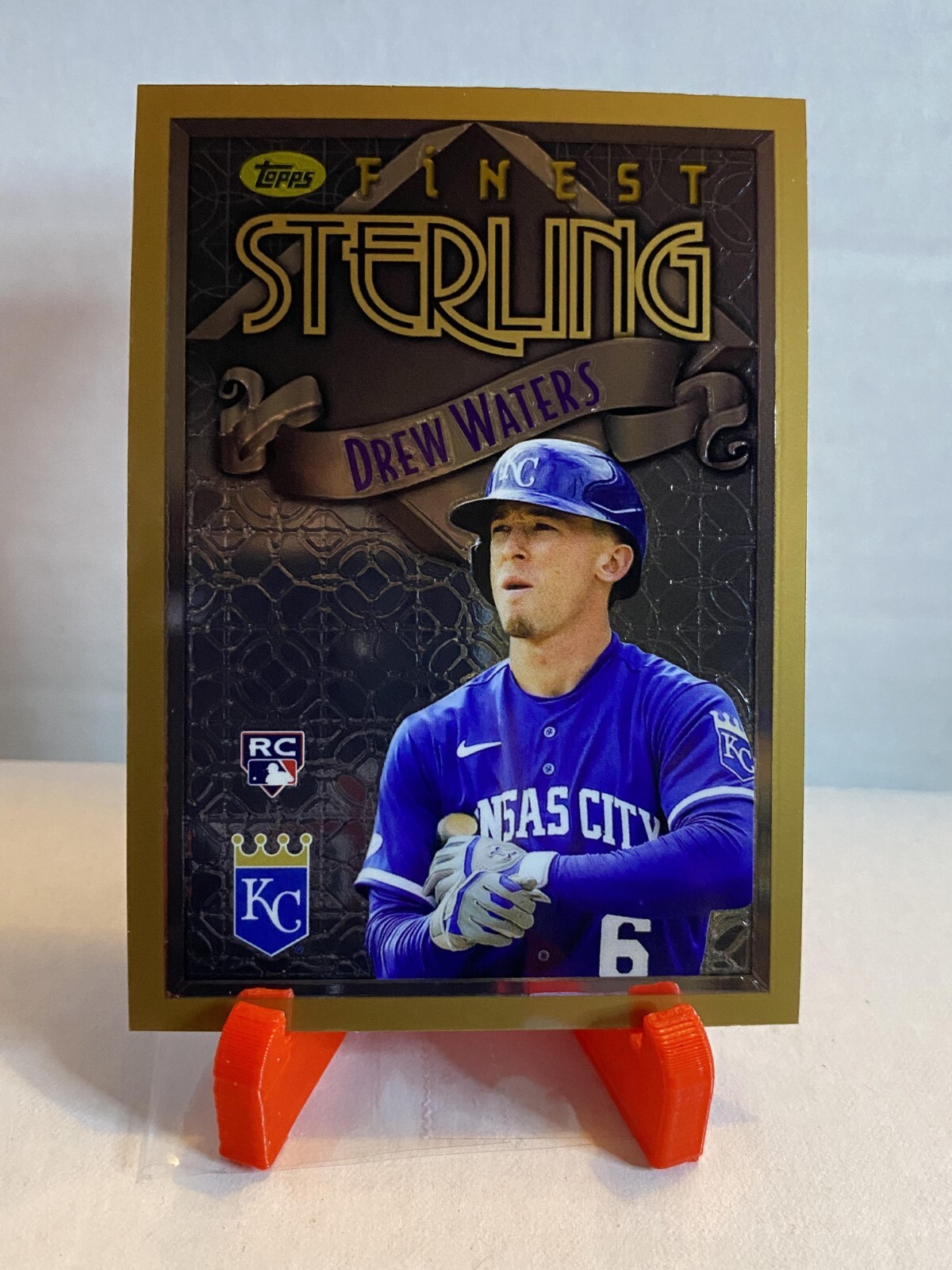 DREW WATERS 2023 TOPPS FINEST FLASHBACK STERLING ROOKIE RC #37 S16 JT