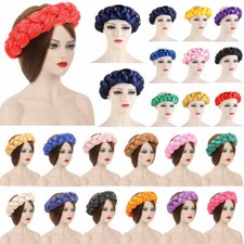 Twist Tie Women African Braid Headband Satin Turban Elastic Hair Band Headscarf