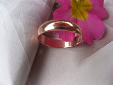 Solid Copper Band Ring CR39T - Sizes 4 thru 13 - 4.8mm wide - 3/16" inch wide.