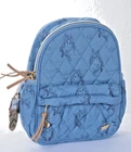 Miss Melody Small Backpack Horse Shopping Bag Handbag Novelty Denim Blue