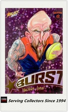2017 AFL Footy Stars PURPLE Starburst Caricature Card SP43 NATHAN JONES (MELB.)