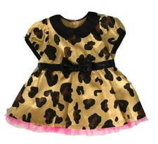 Harajuku Mini Toddler Animal Print Dress w/ Pink Ruffles