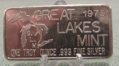 Vintage High Wheeler Bicycle 1 Troy Oz .999 Silver Bar - 1973