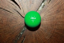 VINTAGE SOLID GREEN PING GOLF BALL MUST SEE