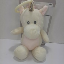 Kelly Baby 10-Inch Plush Animal Unicorn with Rattle Clip-On Pram Cuddle Toy New