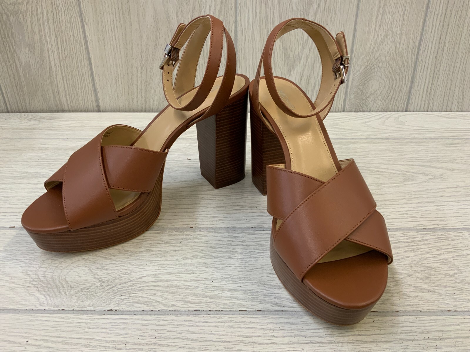 MICHAEL Michael Kors Odette Platform Sandal, Women's Size 10, Luggage MSRP  $120 195512080982 | eBay