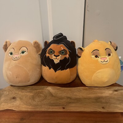 Squishmallow Lion King Bundle SIMBA, NALA & SCAR  7  Disney Bundle Set 2023 BNWT